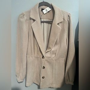 Anthropologie corduroy lightweight blazer  (fitted at waist)